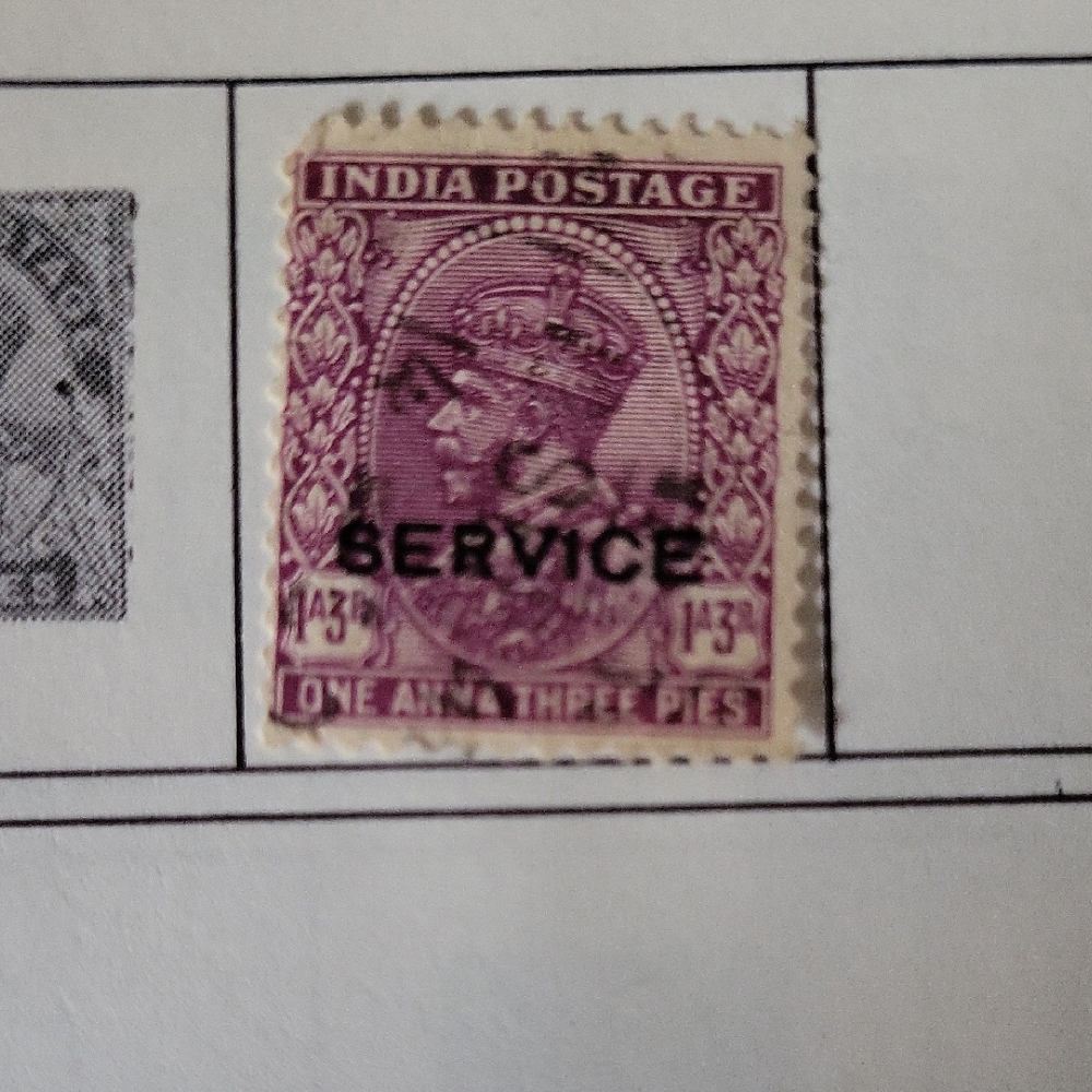 Vintage India Postage Stamp